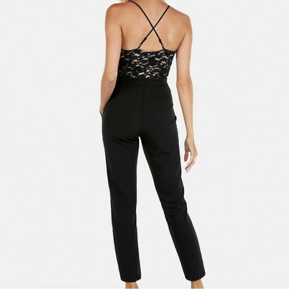Express ankle-length black jumpsuit - Picture 3 of 6